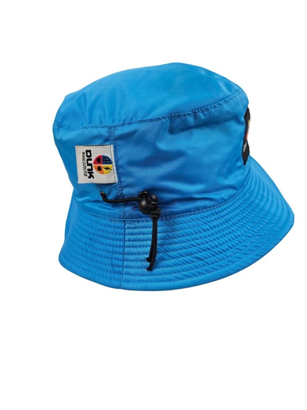 Dunk Wear Bucket Hat Blue Orange Nylon Adjustable Drawcord Coin Pouch Lined - Picture 2 of 9